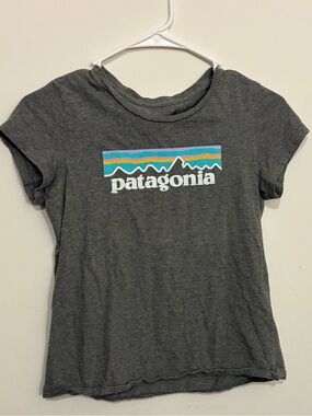 Patagonia Women's Gray Logo Tee - Short Sleeve - Medium
